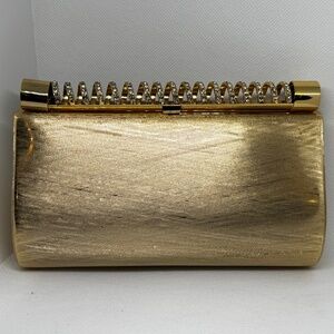 Rodo Gold Metal Evening Bag – Elegant Italian Designer Clutch